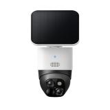 Eufy - SoloCam S340, cámara solar de seguridad, cámara exterior inalámbrica, vigilancia de 360°, sin puntos ciegos, Wi - Fi 2,4