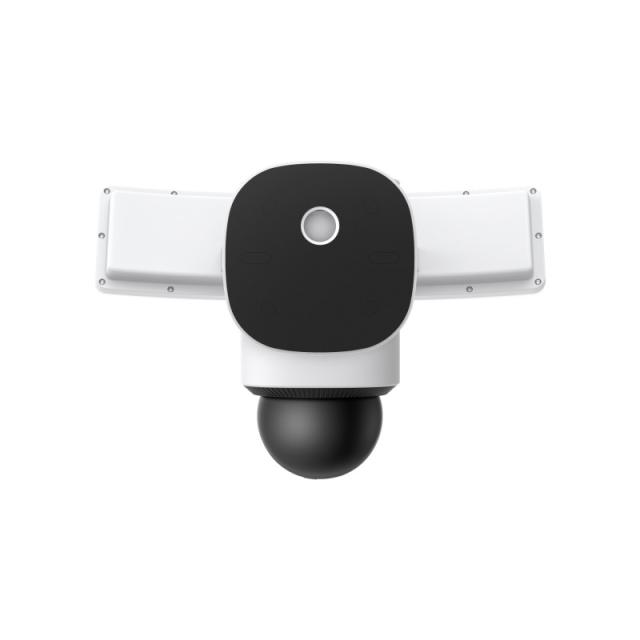 Eufy - Security Floodlight Camera E340 con cable, giro de 360° e inclinación, grabación ininterrumpida, Wi-Fi de doble banda, 20