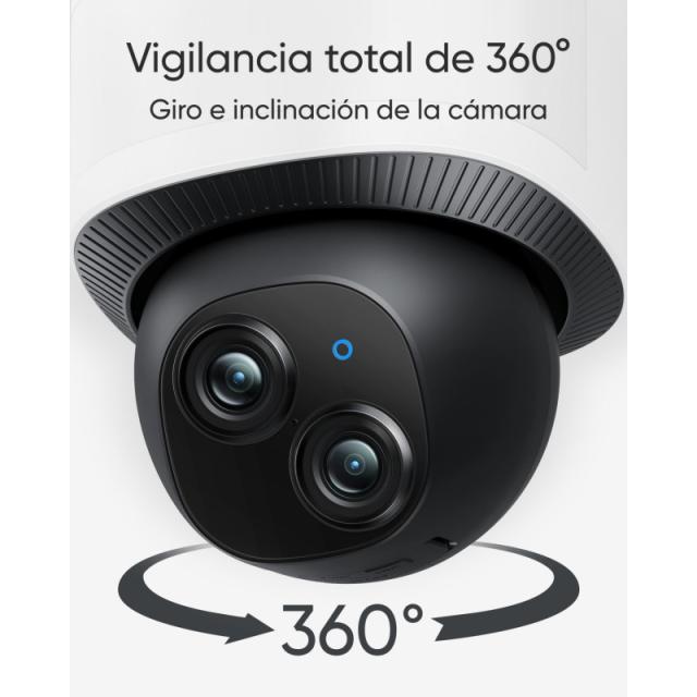 Eufy - Security Floodlight Camera E340 con cable, giro de 360° e inclinación, grabación ininterrumpida, Wi-Fi de doble banda, 20