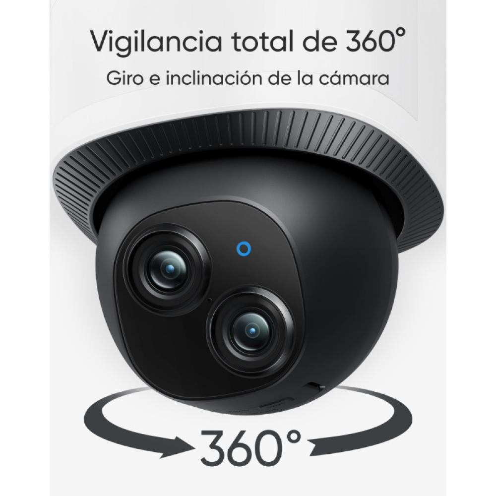 Eufy - Security Floodlight Camera E340 con cable, giro de 360° e inclinación, grabación ininterrumpida, Wi-Fi de doble banda, 20