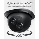 Eufy - Security Floodlight Camera E340 con cable, giro de 360° e inclinación, grabación ininterrumpida, Wi-Fi de doble banda, 20