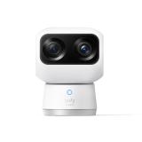 Eufy - Security Indoor Cam S350, cámara doble, cámara de seguridad con resolución 4K UHD, zoom de 8× y PTZ de 360°, IA para pers