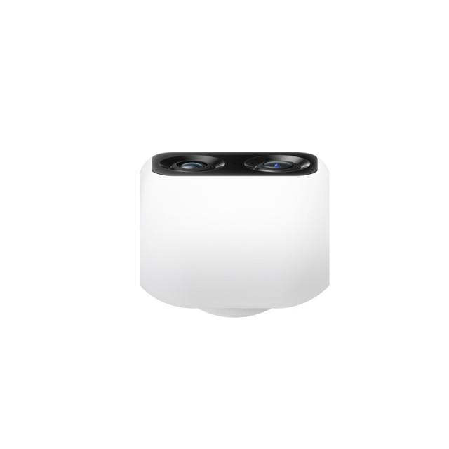 Eufy - Security Indoor Cam S350, cámara doble, cámara de seguridad con resolución 4K UHD, zoom de 8× y PTZ de 360°, IA para pers