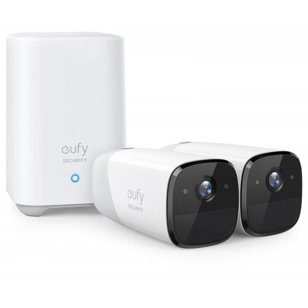 Eufy - Camaras de Vigilancia eufyCam 2 Pro, 2K Cámara IP Exterior, 365 días de batería, Compatible con HomeKit, protección IP67,