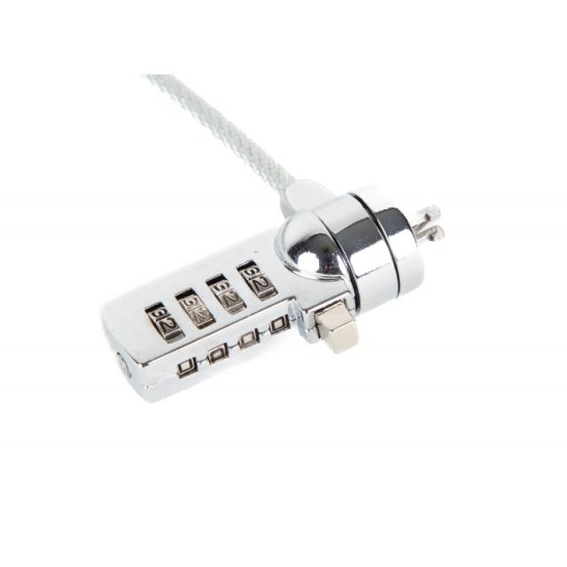 iggual - Cable seguridad candado 4 dígitos SECURE 4D