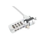 iggual - Cable seguridad candado 4 dígitos SECURE 4D