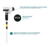 Mobilis - 001332 cable antirrobo Blanco 1,8 m