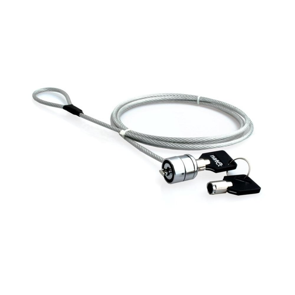 NATEC - LOBSTER KEY cable antirrobo Metálico 1,8 m