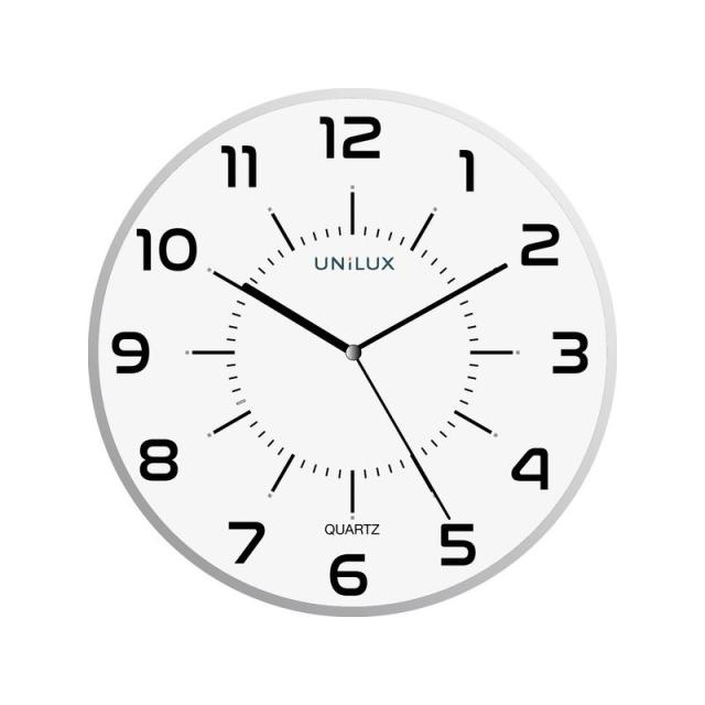 Unilux - MAXI POP Pared Quartz clock Alrededor Gris