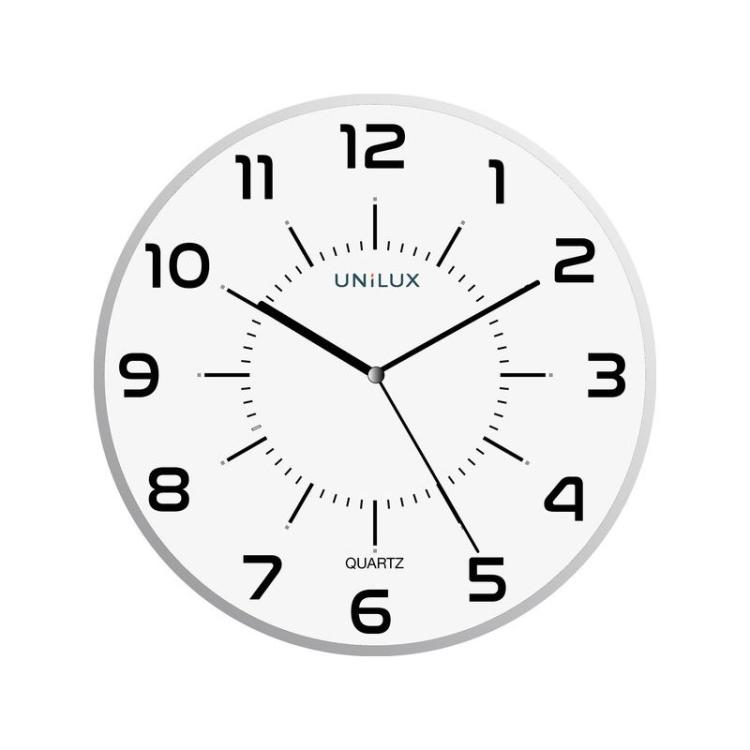 Unilux - MAXI POP Pared Quartz clock Alrededor Gris