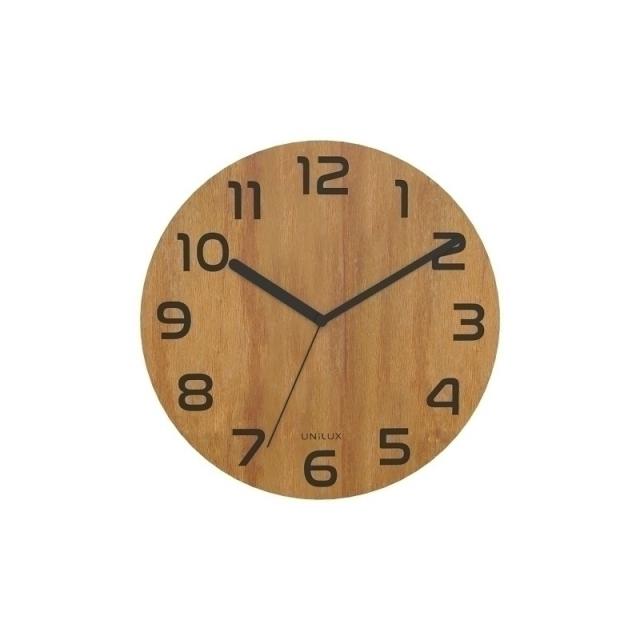 Unilux - Palma Pared Quartz clock Alrededor Bamboo