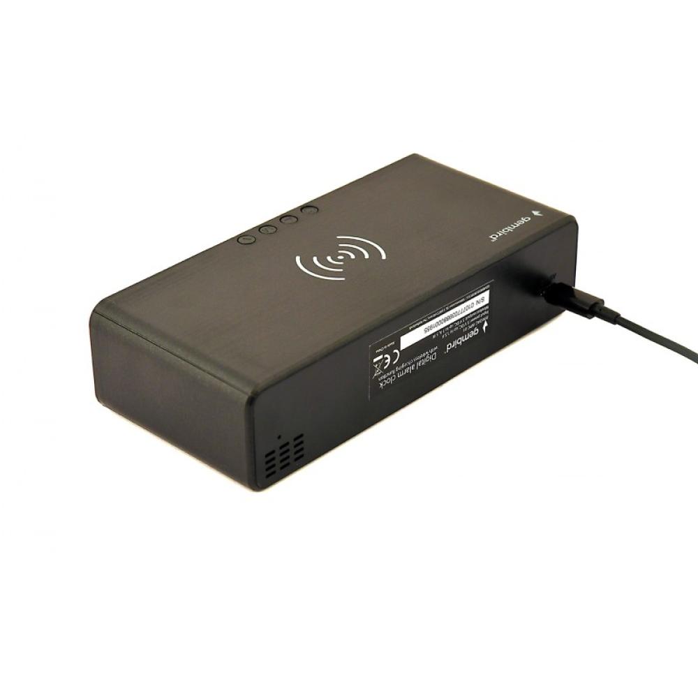 Gembird - DAC-WPC-01 despertador Reloj despertador digital Negro