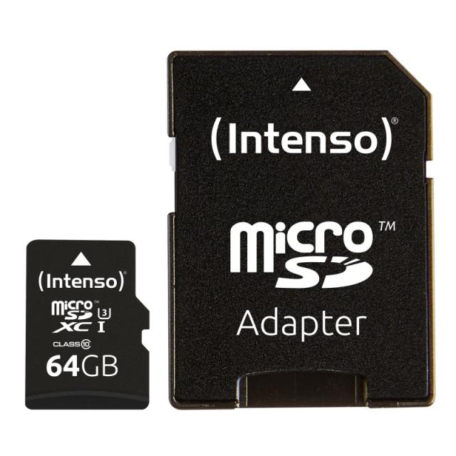 Intenso - 3433490 memoria flash 64 GB MicroSDXC UHS-I Clase 10