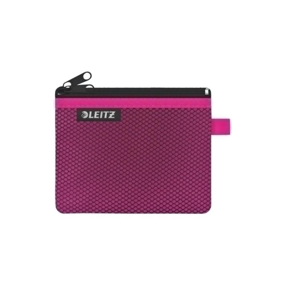 Leitz - 40110023 bolso y bandolera Malla, Nylon Rosa Unisex Bolsa para accesorios