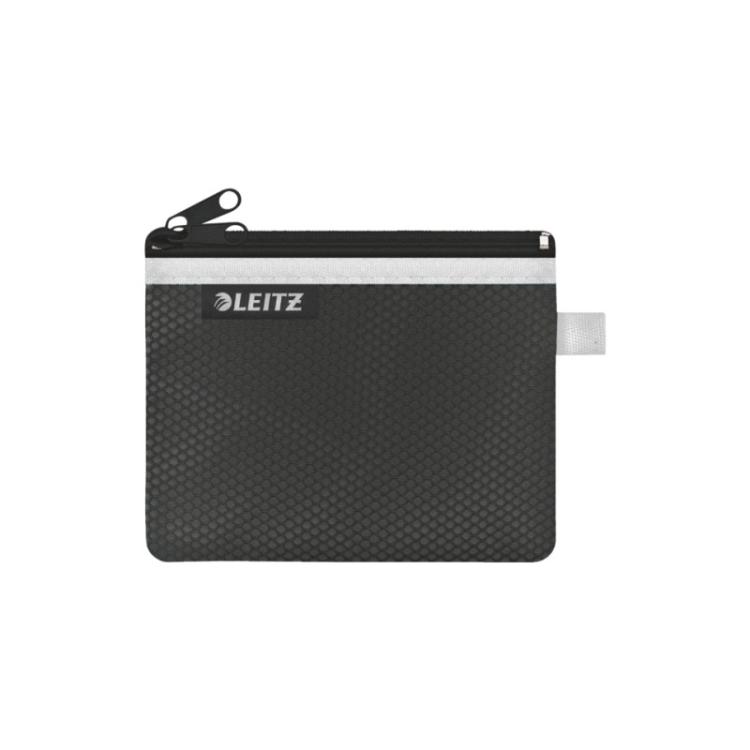 Leitz - 40110095 bolso y bandolera Malla, Nylon Negro Unisex Bolsa para accesorios