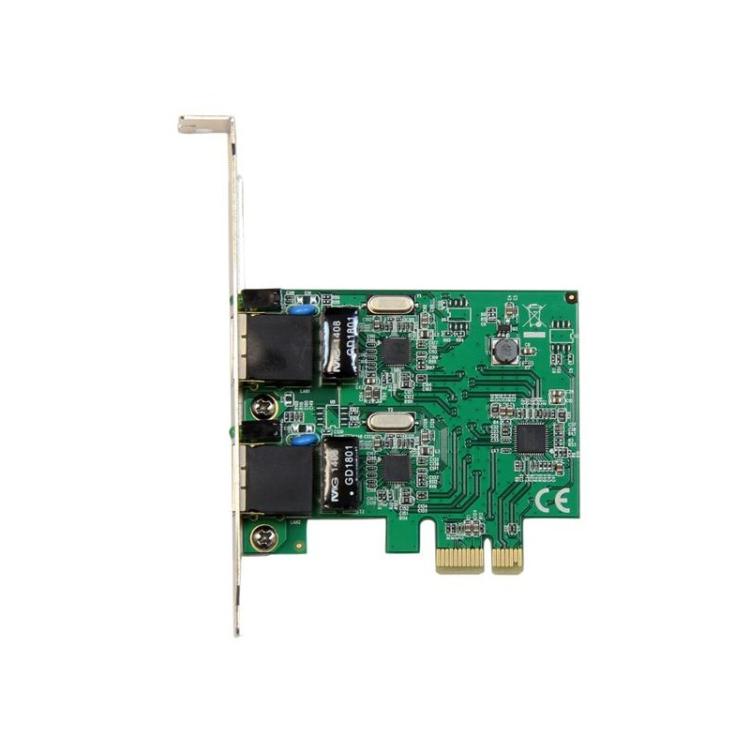 StarTech.com - Adaptador Tarjeta de Red NIC PCI Express PCI-E de 2 Puertos Ethernet Gigabit RJ45