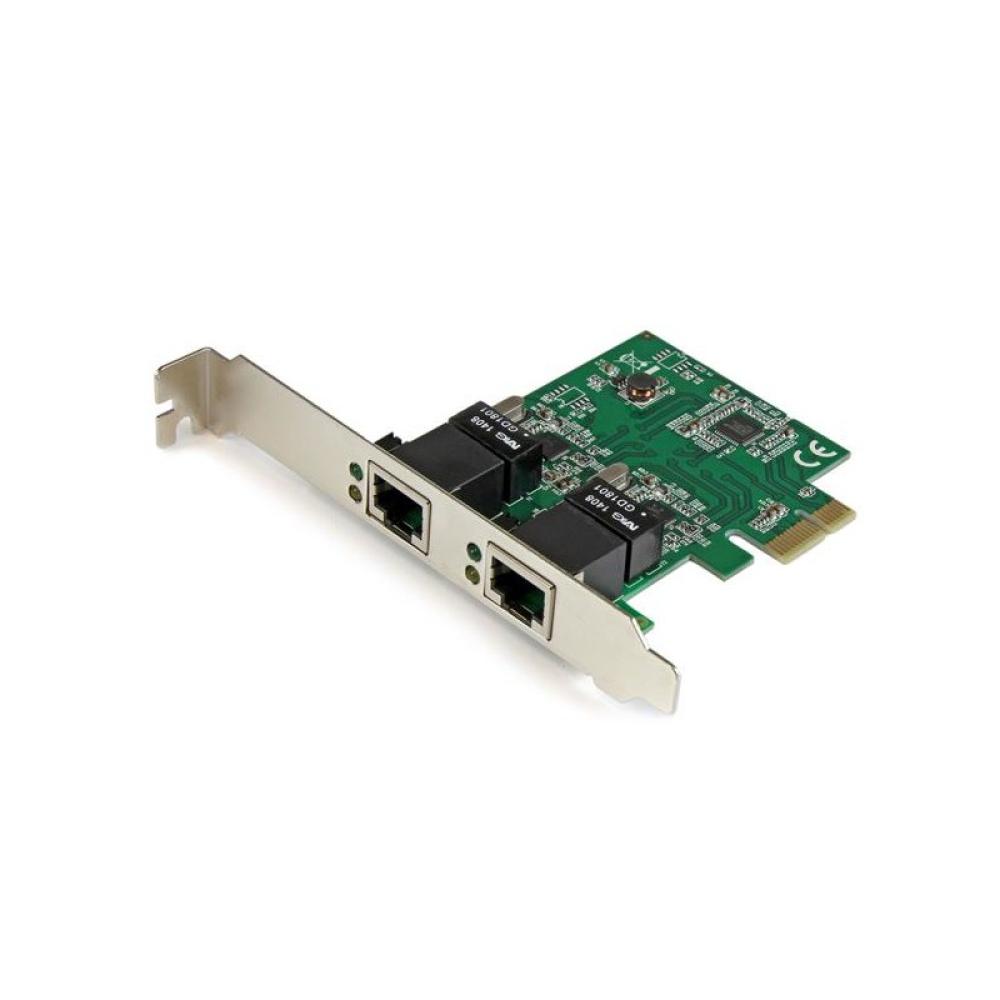 StarTech.com - Adaptador Tarjeta de Red NIC PCI Express PCI-E de 2 Puertos Ethernet Gigabit RJ45