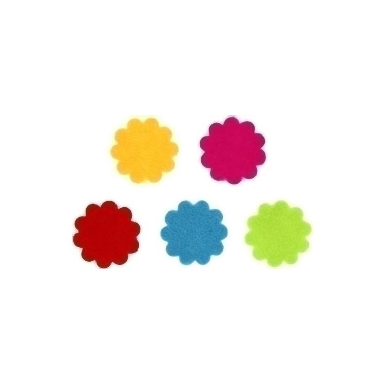 Fixo - FIGURAS FIELTRO ADHES.FLORES PACK 30