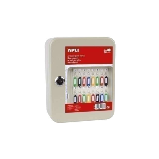 APLI - 17137 caja portallaves y organizador Blanco