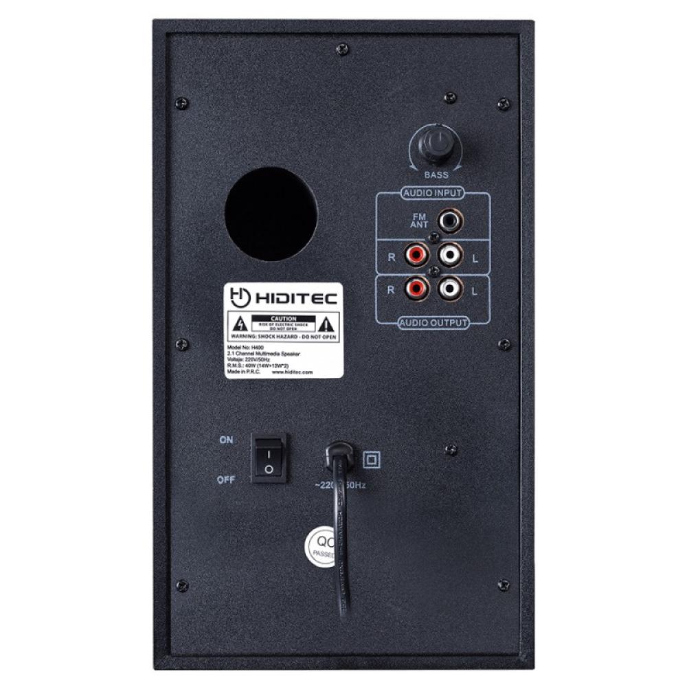 Hiditec - H400 conjunto de altavoces 40 W Universal Negro 2.1 canales Bluetooth