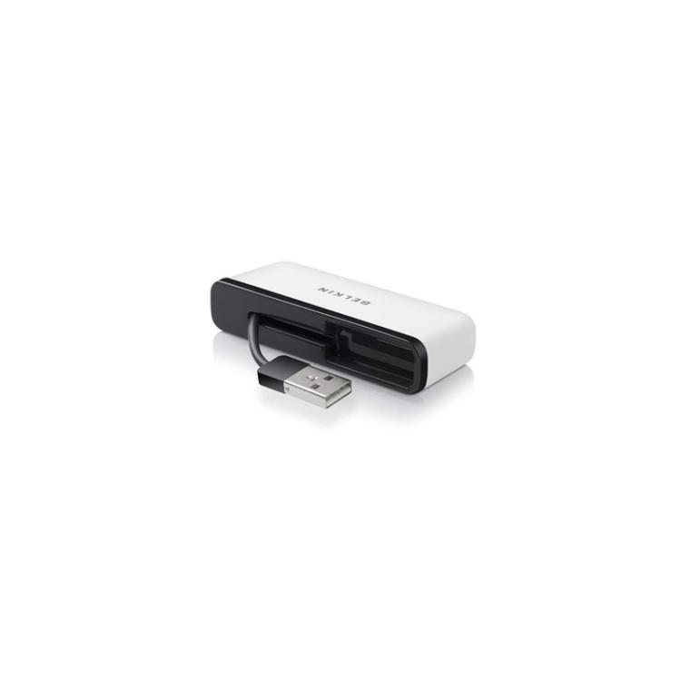 Belkin - F4U021BT hub de interfaz 480 Mbit/s Negro, Blanco