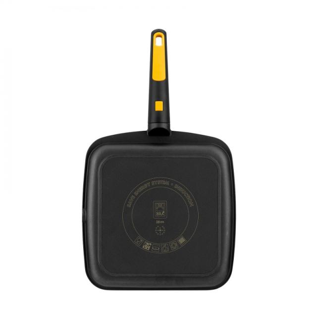 BRA - A481328 cacerola Sartén parrilla Rectangular