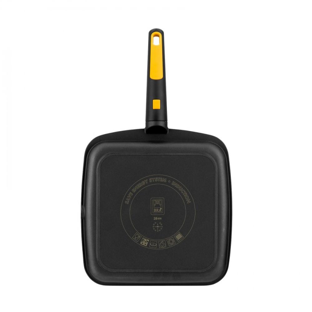 BRA - A481328 cacerola Sartén parrilla Rectangular
