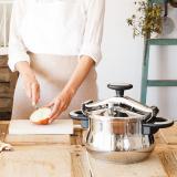 BRA - A185503 olla a presión 8 L Plata