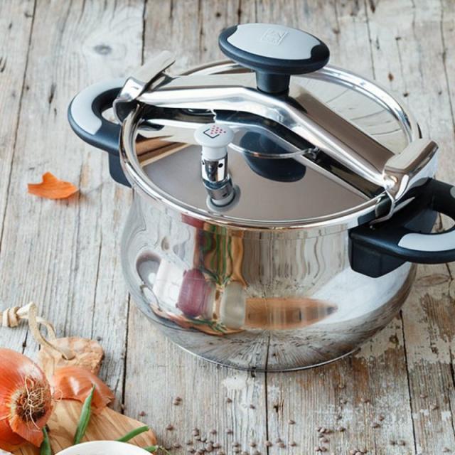 BRA - A185502 olla a presión 6 L Plata