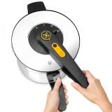 BRA - A185701 olla a presión 4 L Negro, Plata