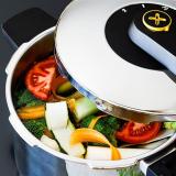 BRA - A185705 olla a presión 11 L Negro, Plata