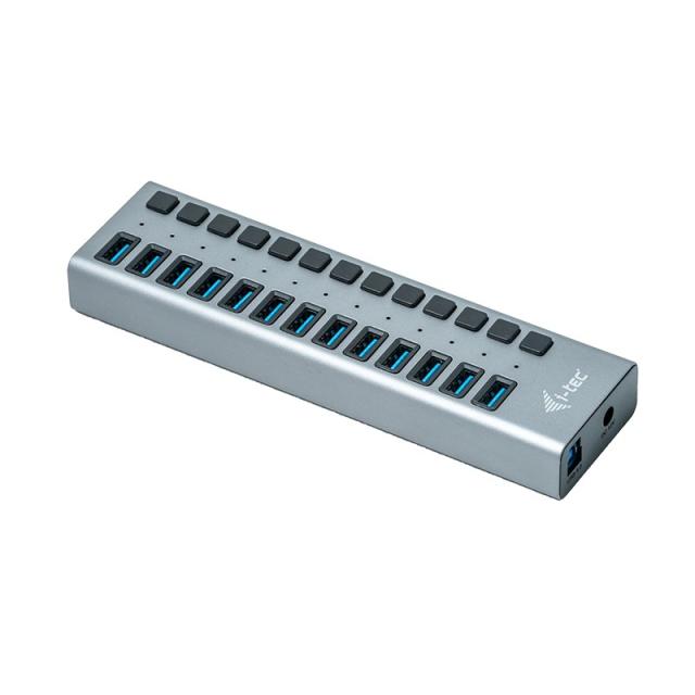 i-tec - USB 3.0 Charging HUB 13port + Power Adapter 60 W