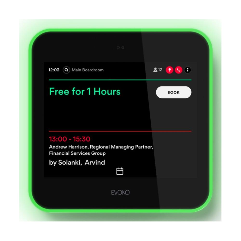 Biamp - Evoko Liso 20,3 cm (8") 802.11a, 802.11b, 802.11g, Wi-Fi 4 (802.11n) Negro