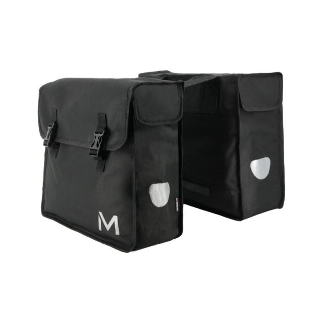 Mobilis - 070002 bolsa para bicicletas y cesta Parte trasera Bolsa de bicicletas 30 L Poliéster Negro