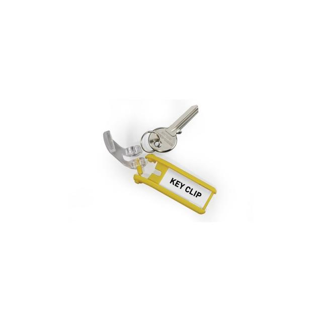 Durable - Key Clip Amarillo 6 pieza(s)