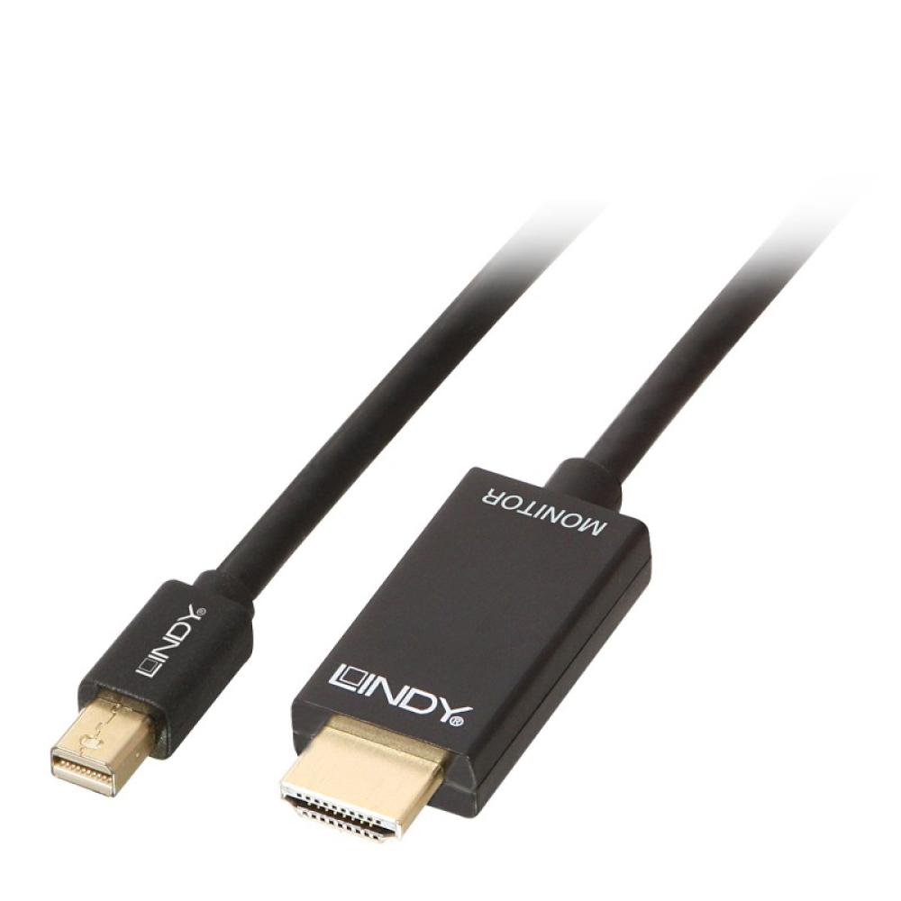 Lindy - 36927 adaptador de cable de vídeo DisplayPort HDMI tipo A (Estándar) Negro