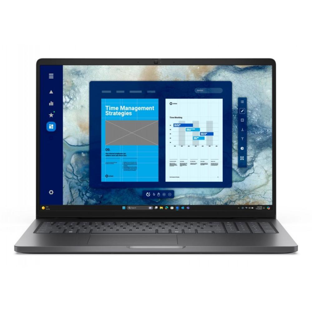 DELL - Pro 16 PC16250 Intel Core Ultra 5 225U Portátil 40,6 cm (16") Full HD+ 16 GB DDR5-SDRAM 512 GB SSD Wi-Fi 6E (802.11ax) Wi