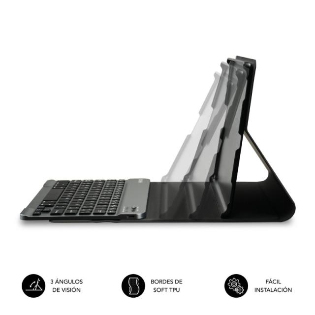 SUBBLIM - SUBKT3-BTS070 funda para tablet 27,9 cm (11") Libro Negro
