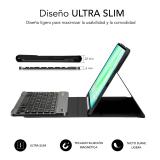 SUBBLIM - SUBKT3-BTS070 funda para tablet 27,9 cm (11") Libro Negro