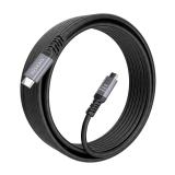 AISENS - Cable USB 3.2 Gen1 Aluminio 5Gbps 4K@60Hz 3A 60W E-Mark, Tipo USB-C/M-USB-C/M, Negro, 10M
