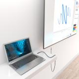 AISENS - Cable USB4 Gen3x2 Aluminio 40Gbps 8K@60Hz 5A 48V 240W E-Mark, Tipo USB-C/M-USB-C/M, Negro, 0.5M - A156-0993