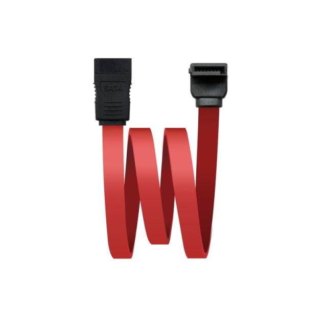 Nanocable - 10.18.0202-OEM cable de SATA 0,5 m Negro, Rojo