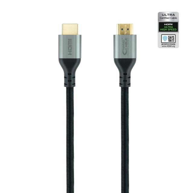 Nanocable - Cable HDMI 2.1 Certificado ULTRA HIGH SPEED A/M-A/M, Negro, 3 m