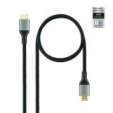 Nanocable - Cable HDMI 2.1 Certificado ULTRA HIGH SPEED A/M-A/M, Negro, 3 m