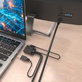 AISENS - Cable Conversor SVGA+Audio a HDMI, SVGA/M+Jack 3.5/M+USB-A/M-HDMI A/M, Negro, 1.5m