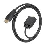 AISENS - Cable Conversor HDMI a SVGA, HDMI A/M-SVGA/M, Negro, 1.5m