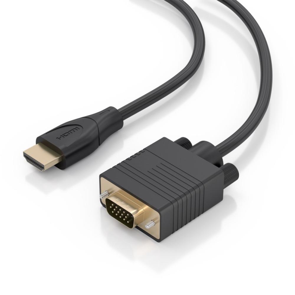 AISENS - Cable Conversor HDMI a SVGA, HDMI A/M-SVGA/M, Negro, 2.0m