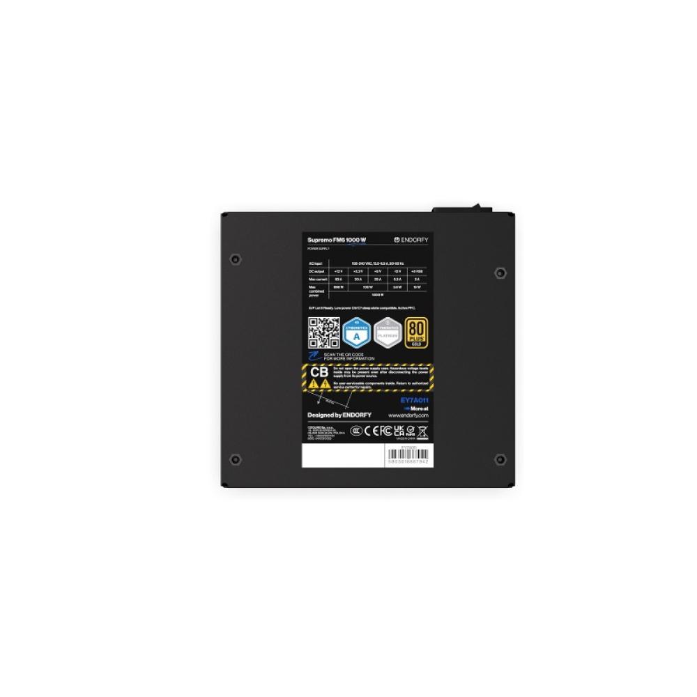 ENDORFY - Supremo FM6 unidad de fuente de alimentación 1000 W 24-pin ATX ATX Negro