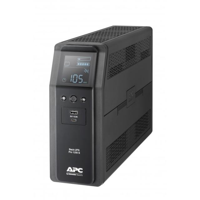 APC - BACK UPS PRO BR 1200VA sistema de alimentación ininterrumpida (UPS) Línea interactiva 1,2 kVA 720 W 8 salidas AC