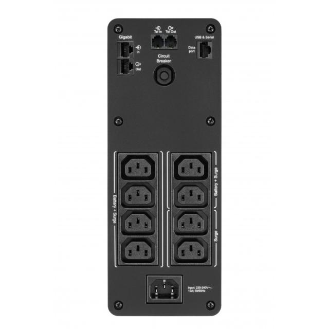 APC - BACK UPS PRO BR 1200VA sistema de alimentación ininterrumpida (UPS) Línea interactiva 1,2 kVA 720 W 8 salidas AC